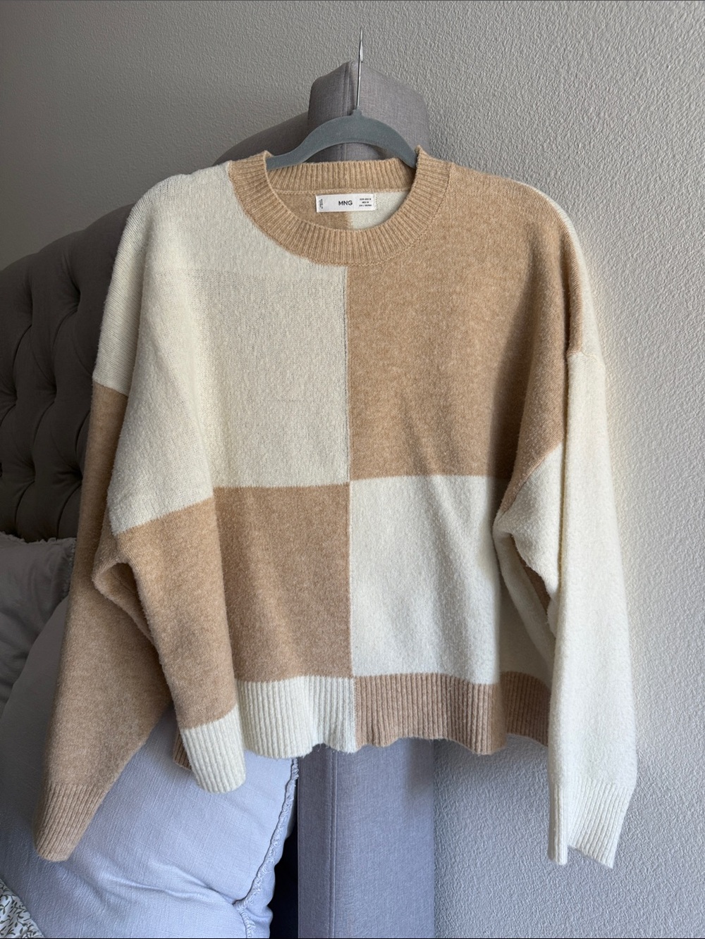 Mango Checked Sweater